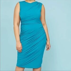 Lane Bryant Ruched Built In Support Dress NWT Size 24